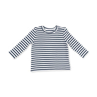 Angel Dear Varsity Jersey in Navy/White Stripe