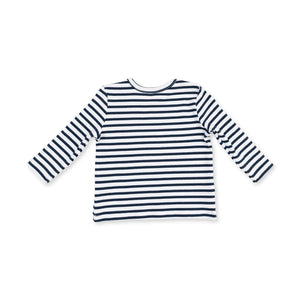 Angel Dear Varsity Jersey in Navy/White Stripe