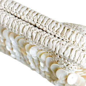 Gaby & Grace  Maui Seashell Beaded Handbag