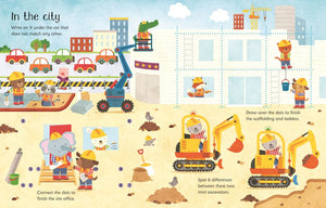 Usborne Wipe Clean Construction Site Activity Book
