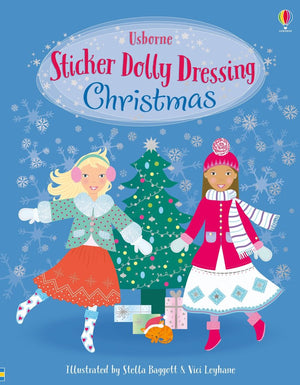 Usborne Sticker Dolly Dressing Christmas Book