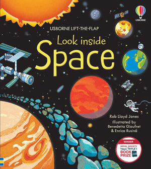 Look Inside Space An Interactive Lift-the-Flap Book about the Moon, Stars, and the Universe