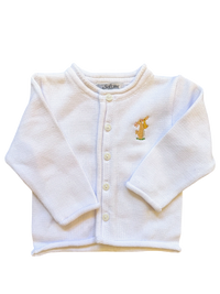 A Soft Idea Mommy & Baby Bunny Cardigan in White