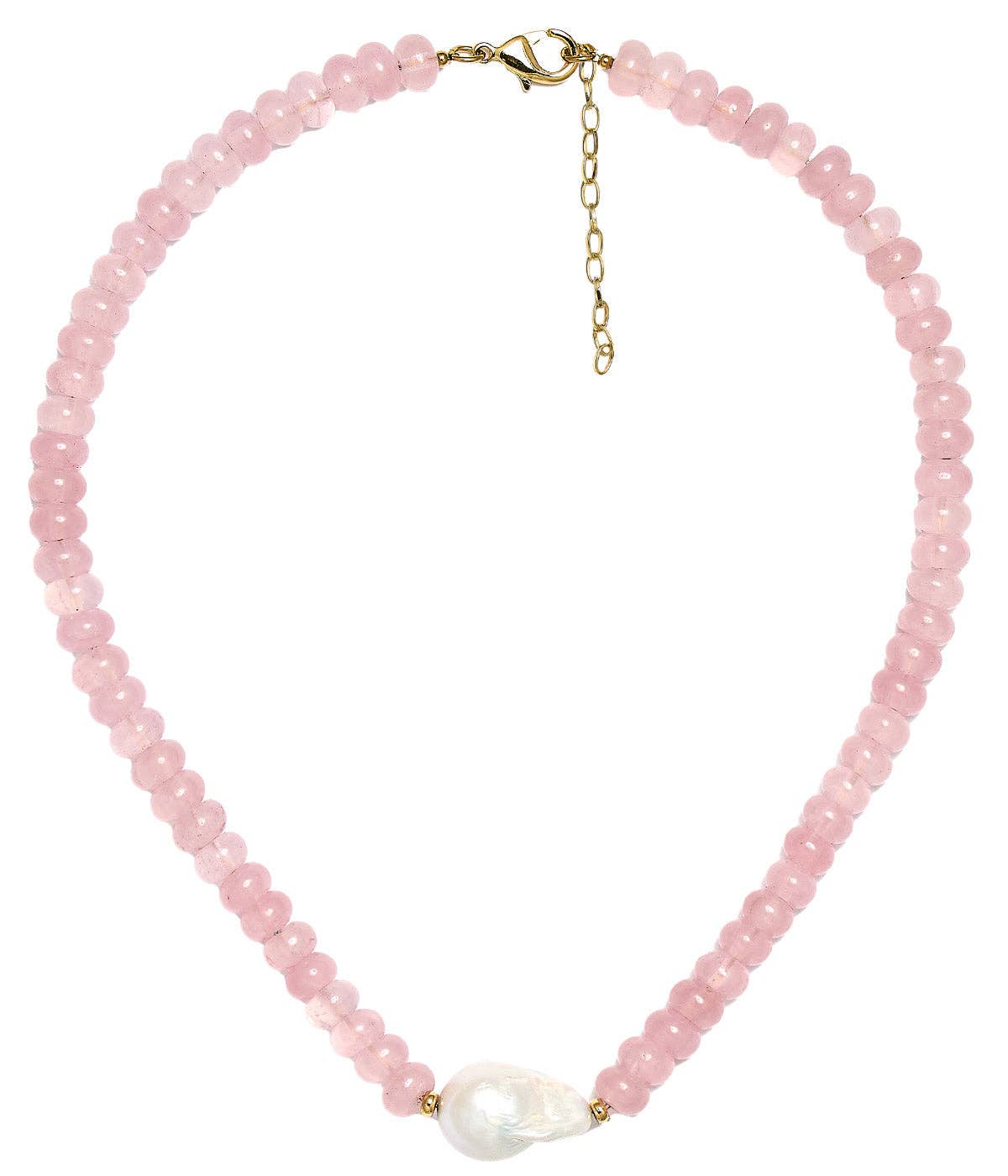 Lisi Lerch Susie Quartz Beaded Necklace with Freshwater Pearl