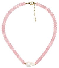 Lisi Lerch Susie Quartz Beaded Necklace with Freshwater Pearl