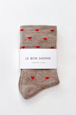 Le Bon Shoppe - Heart Sneaker Socks (multiple colors)