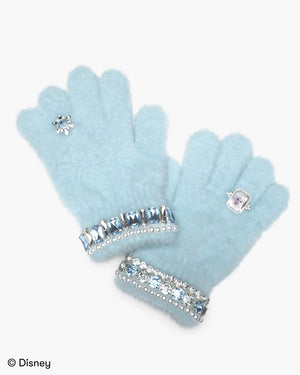 Super Smalls Disney Frozen Elsa Winter Jeweled Gloves in Bejeweled Blue