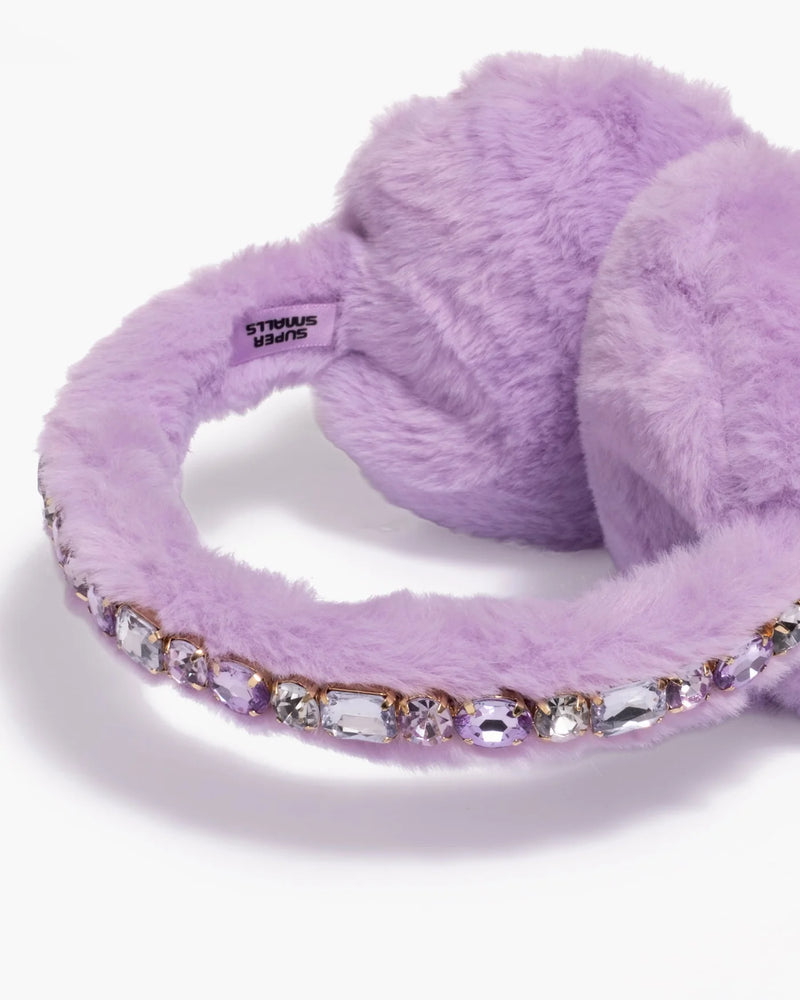 Super Smalls Lavender Dreams Ear Muffs - in Bejeweled Purple