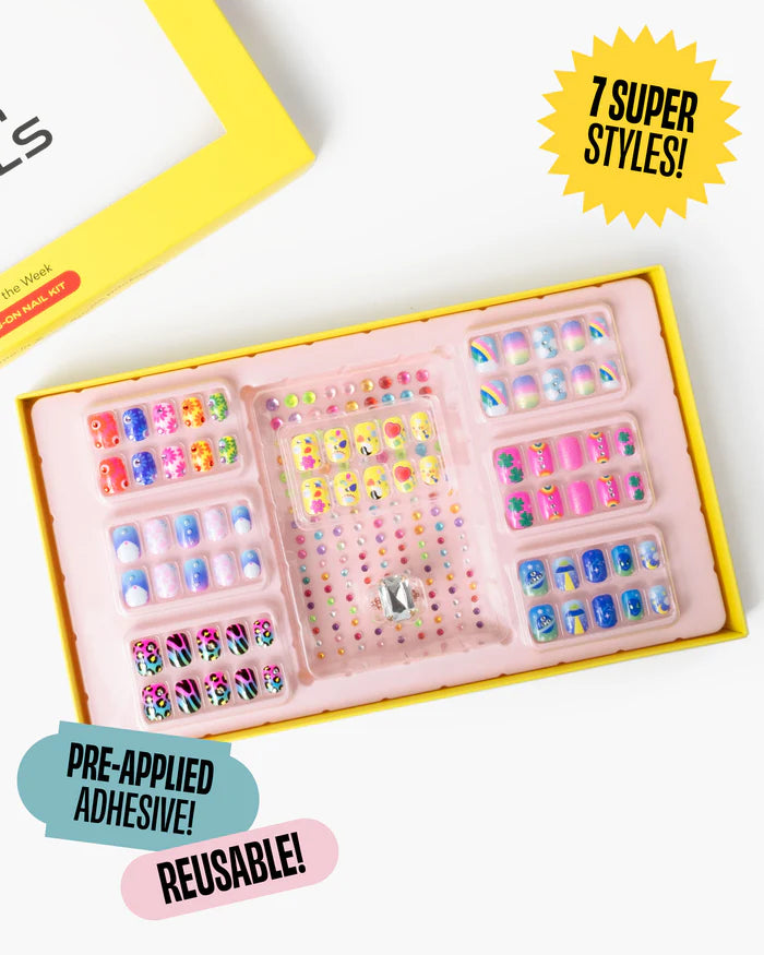 Super Smalls Days of the Week Press on Nail Kit