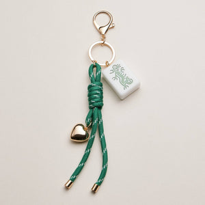 Frem Mahjong Rope and Heart Keychain/Bag Charm - Multiple Colors!