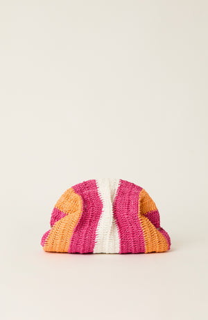BTB Stella Clutch in Fucshia Multi