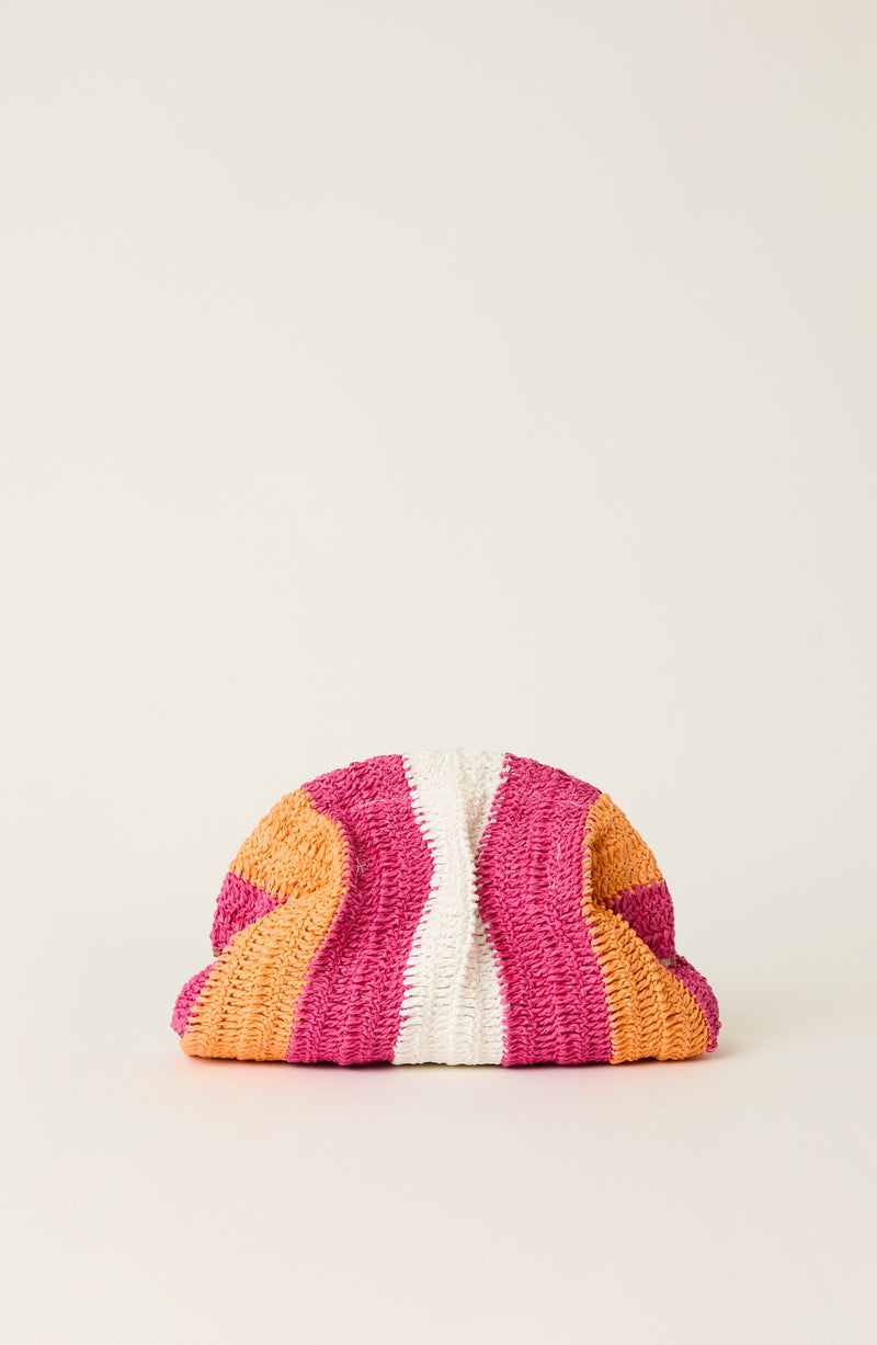 BTB Stella Clutch in Fucshia Multi