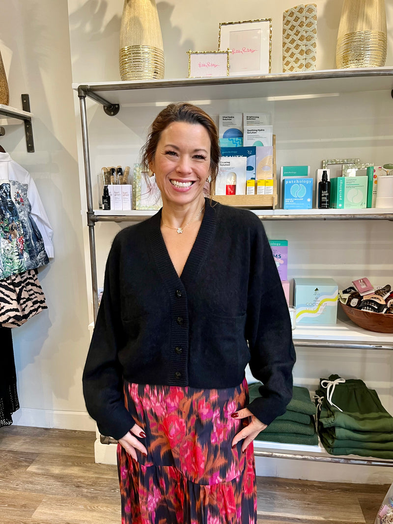 Colorush Brushed Lolas Cardigan in Asphalt