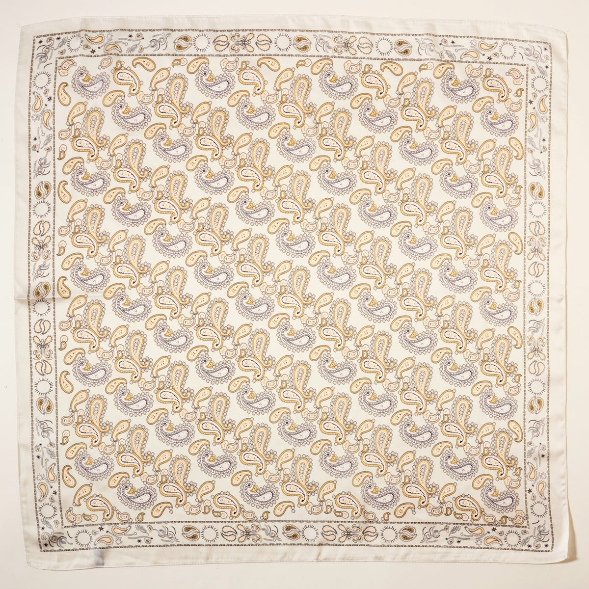 Frem NYC Classic Paisley Satin Scarf - Multiple Colors!