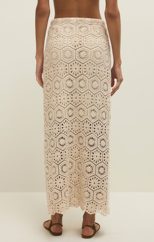 Z Supply Raquel Lace Skirt in Natural