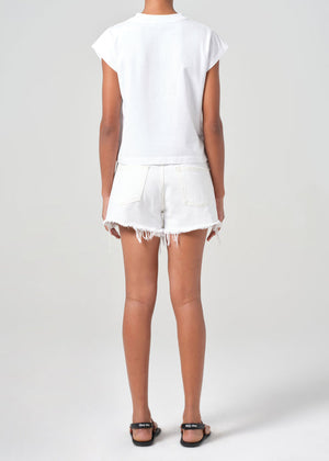 Agolde Parker Denim Short in Repose