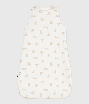 Petit Bateau Velour Bunting in Teddy Bears