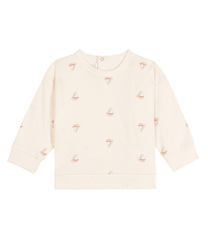 Petit Bateau Sweatshirt in Red Boats