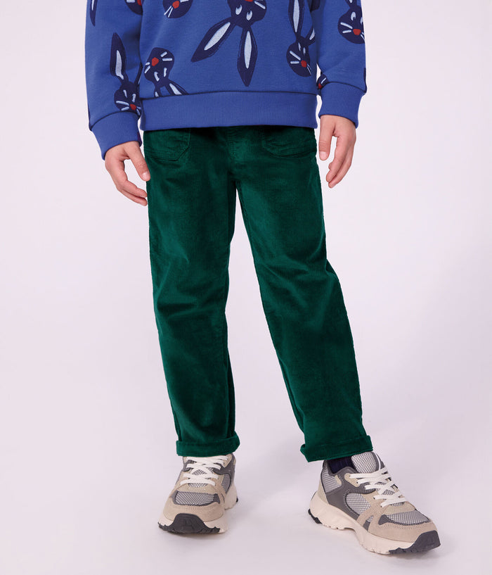 Petit Bateau Corduroy Pant in Green