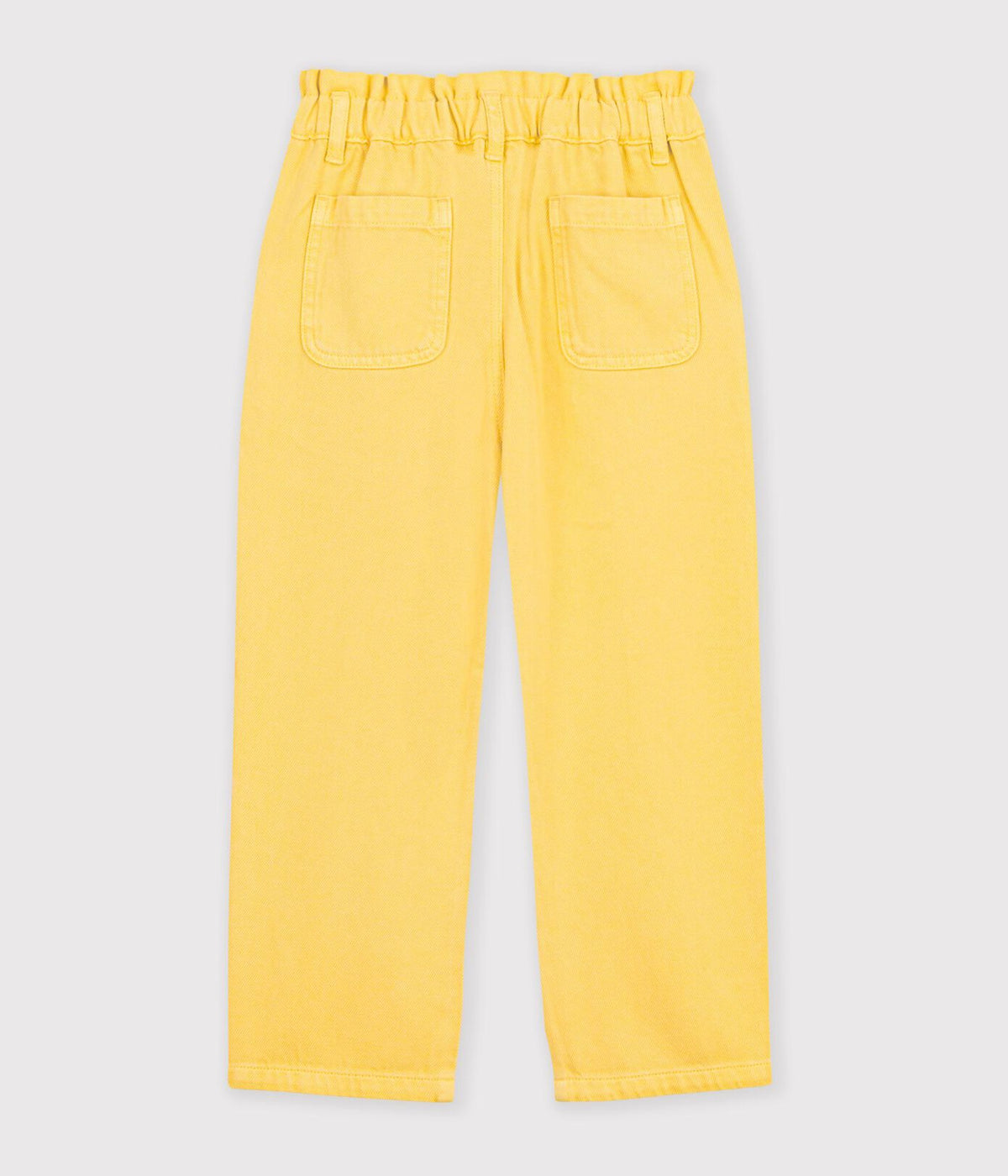 Petit Bateau Paper Bag Waist Pant in Yellow