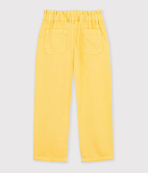 Petit Bateau Paper Bag Waist Pant in Yellow