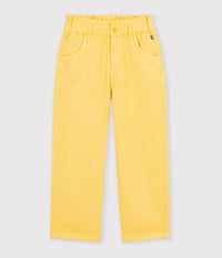 Petit Bateau Paper Bag Waist Pant in Yellow
