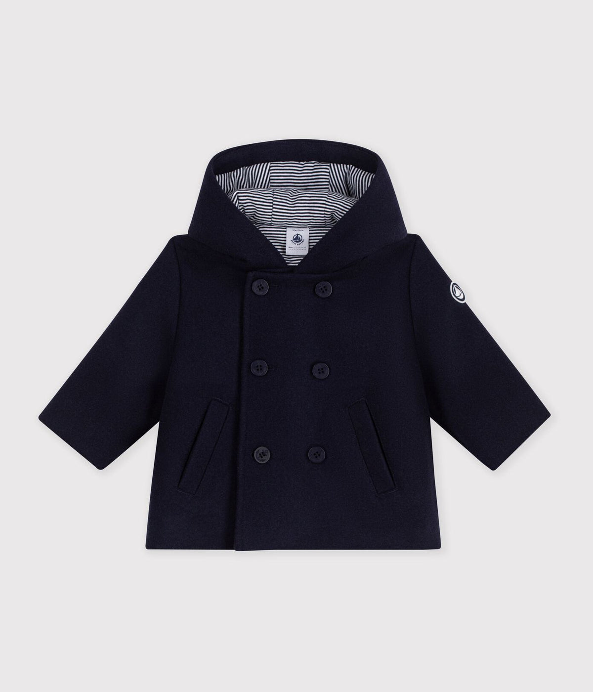 Petit Bateau Pea Coat in Navy