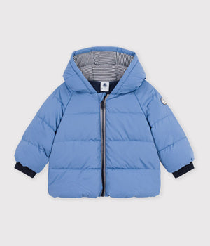 Petit Bateau Puffer Coat in Blue