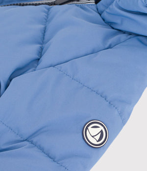 Petit Bateau Puffer Coat in Blue