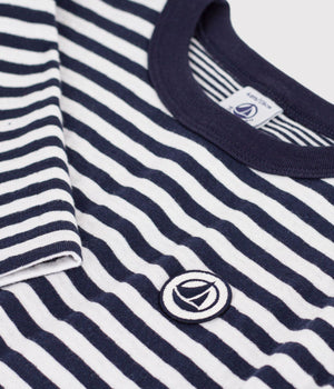 Petit Bateau Long Sleeve Shirt in Navy Stripe