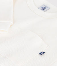 Petit Bateau Waffle Tee in White
