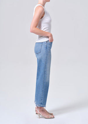 Agolde Ren High Rise Wide Leg Jean in Measure