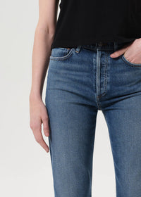 Agolde 90s Pinch Waist Long in Overcast (32" inseam)