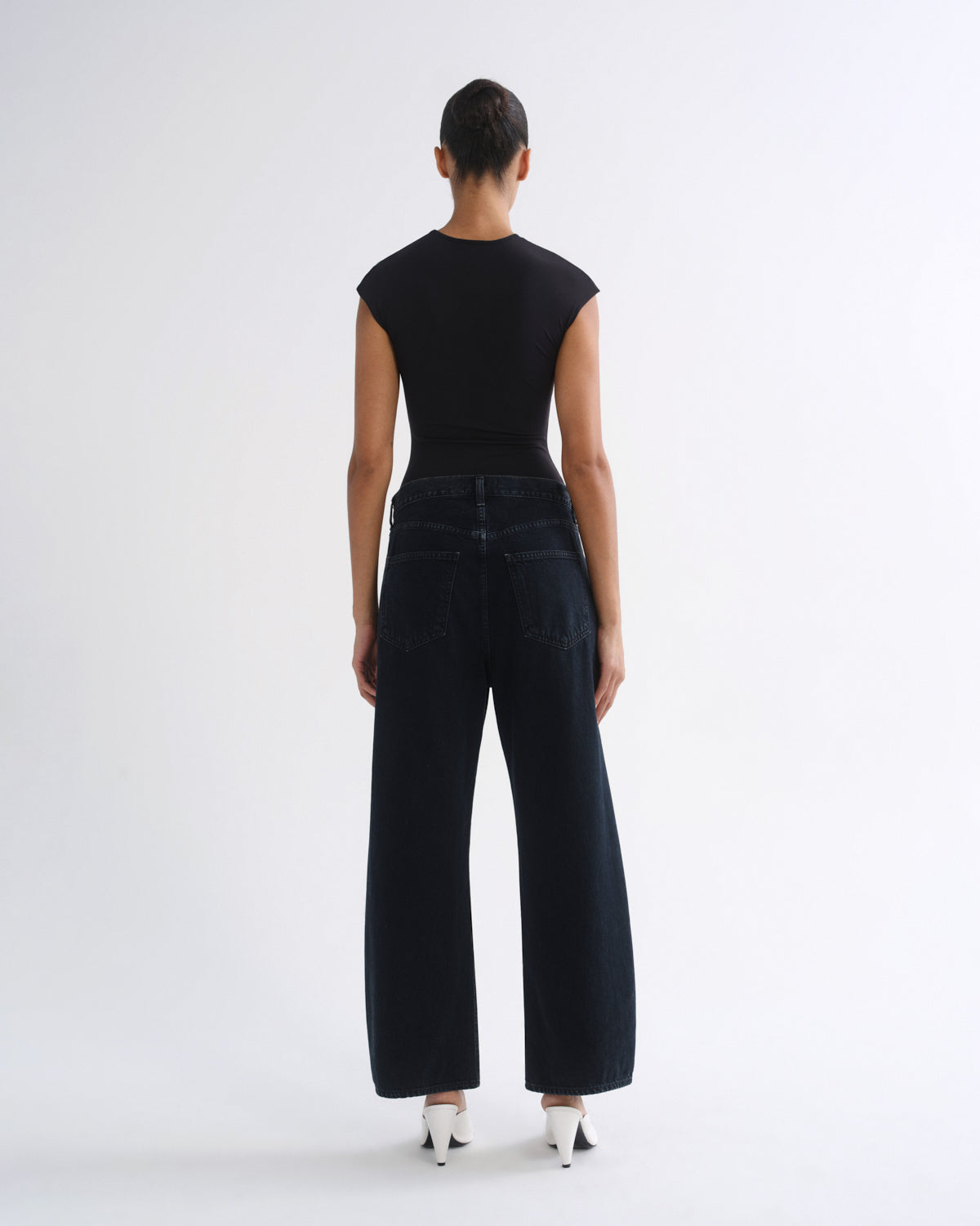 AGOLDE Low Curve Jean Crop in Crushed