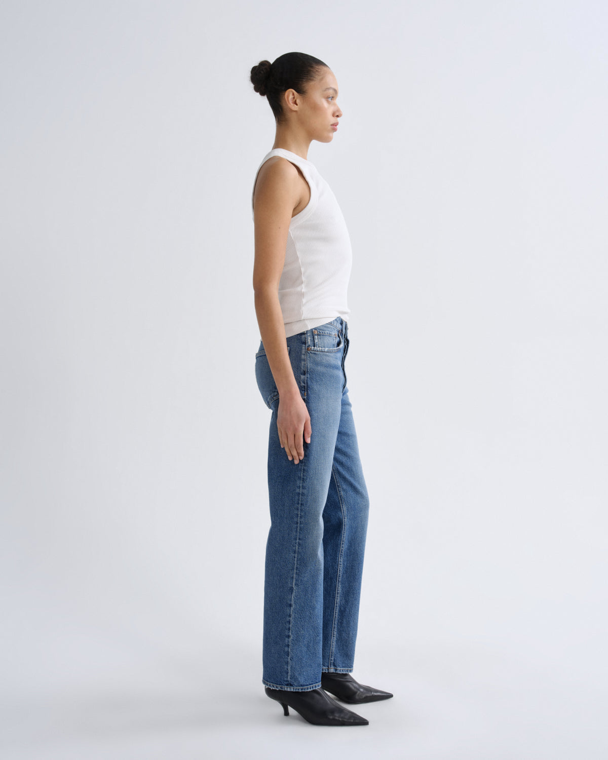 AGOLDE Lana Straight Jean in Waive