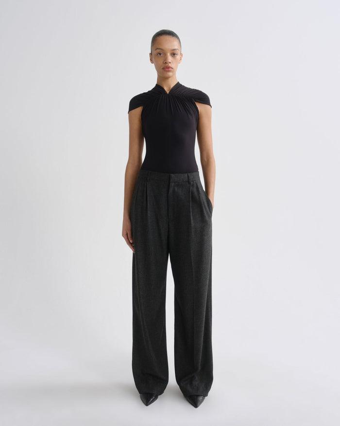 AGOLDE Sathia Trouser in Charcoal Heather