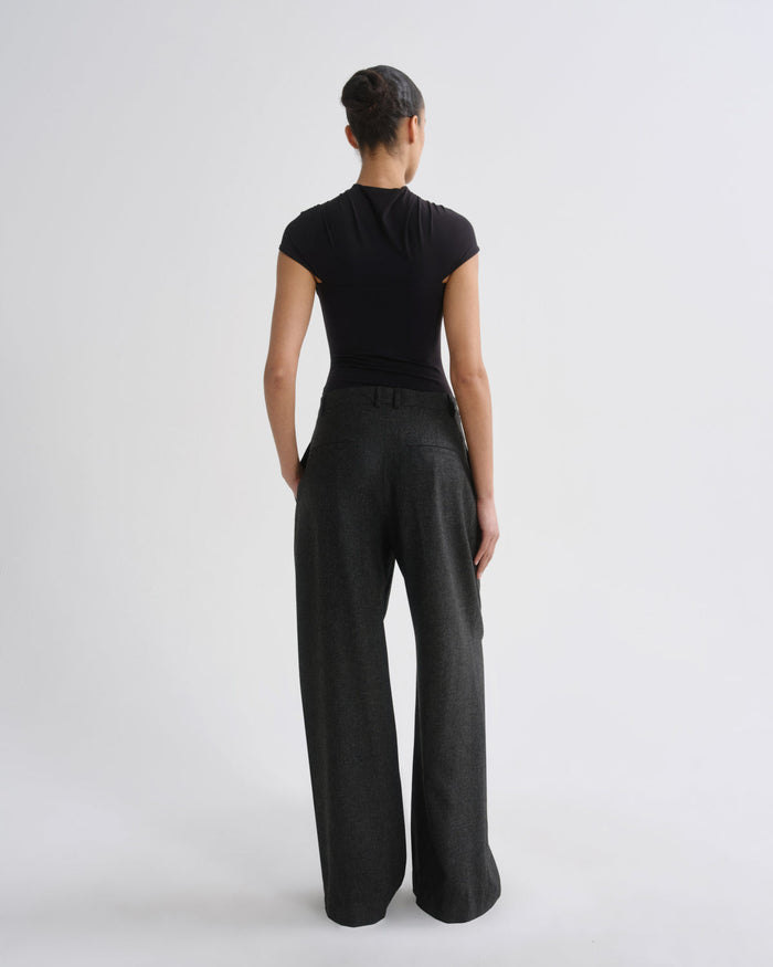 AGOLDE Sathia Trouser in Charcoal Heather