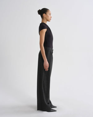 AGOLDE Sathia Trouser in Charcoal Heather