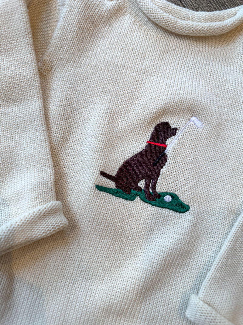 A Soft Idea Greenway Lab Roll Neck Sweater in Natural