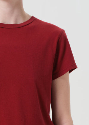 Agolde Adine Tee in Brick