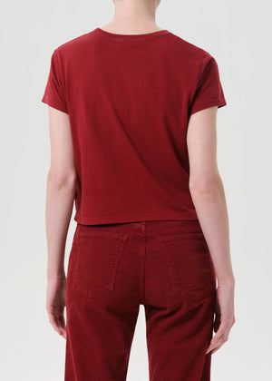 Agolde Adine Tee in Brick