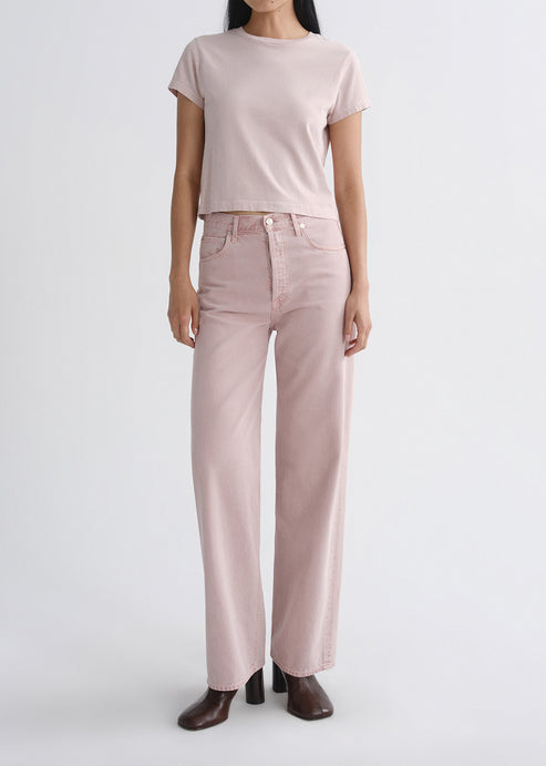 Agolde Adine Shrunken Tee in Wallflower