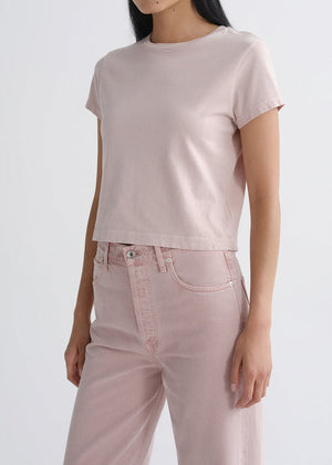 Agolde Adine Shrunken Tee in Wallflower