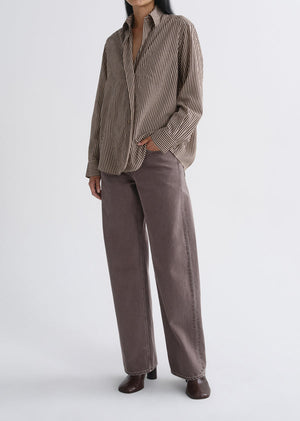 Agolde Aris Shirt in Trace Stripe