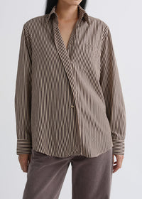 Agolde Aris Shirt in Trace Stripe