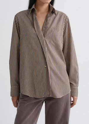Agolde Aris Shirt in Trace Stripe