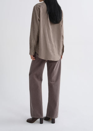 Agolde Aris Shirt in Trace Stripe