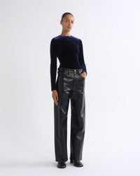 AGOLDE Aura Long Sleeve Bodysuit in Royal