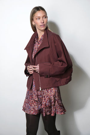Eden Funnel Collar Oversized Jacket
