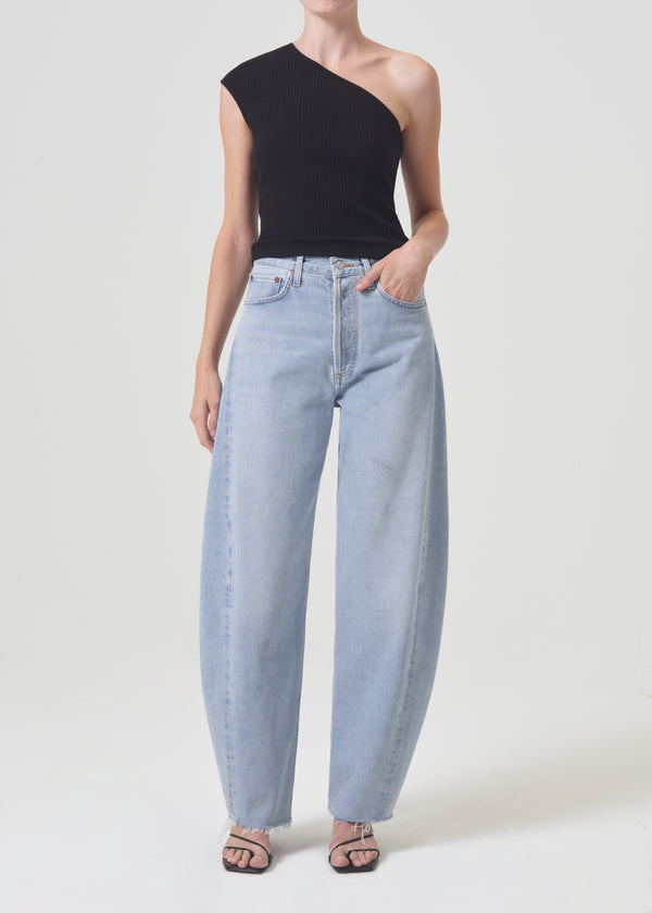 Agolde Luna High Rise Pieced Taper Jean in Void